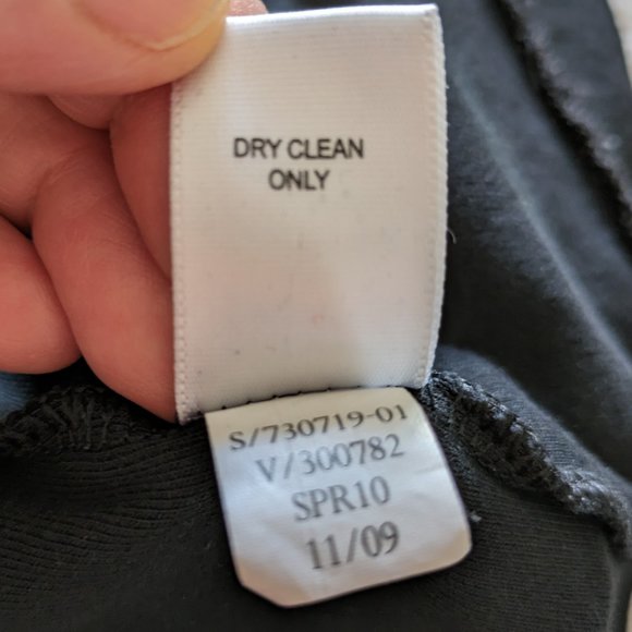 Banana Republic stretch black cotton/silk-trim sleeveless scoop tank top Sz L-XL - Picture 9 of 9